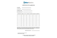 Thumbnail for Calibration Certificate