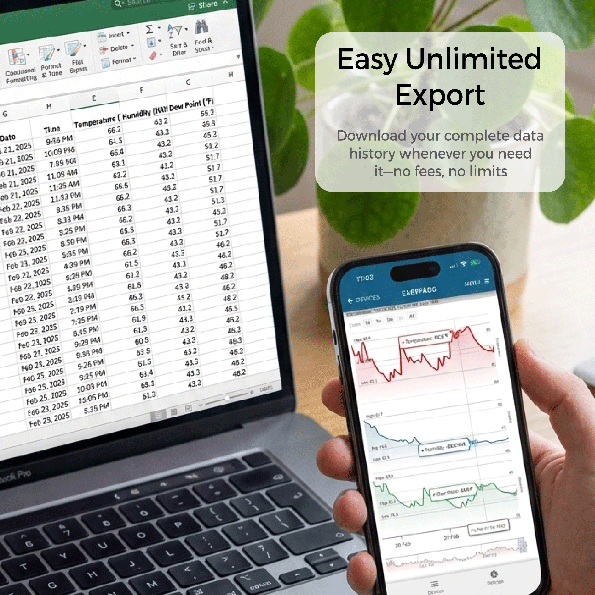 Easy data export - Multiple formats