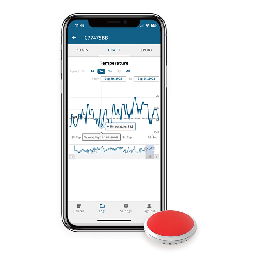 Disc Mini Temp - Temperature Sensor and Logger – BlueMaestro