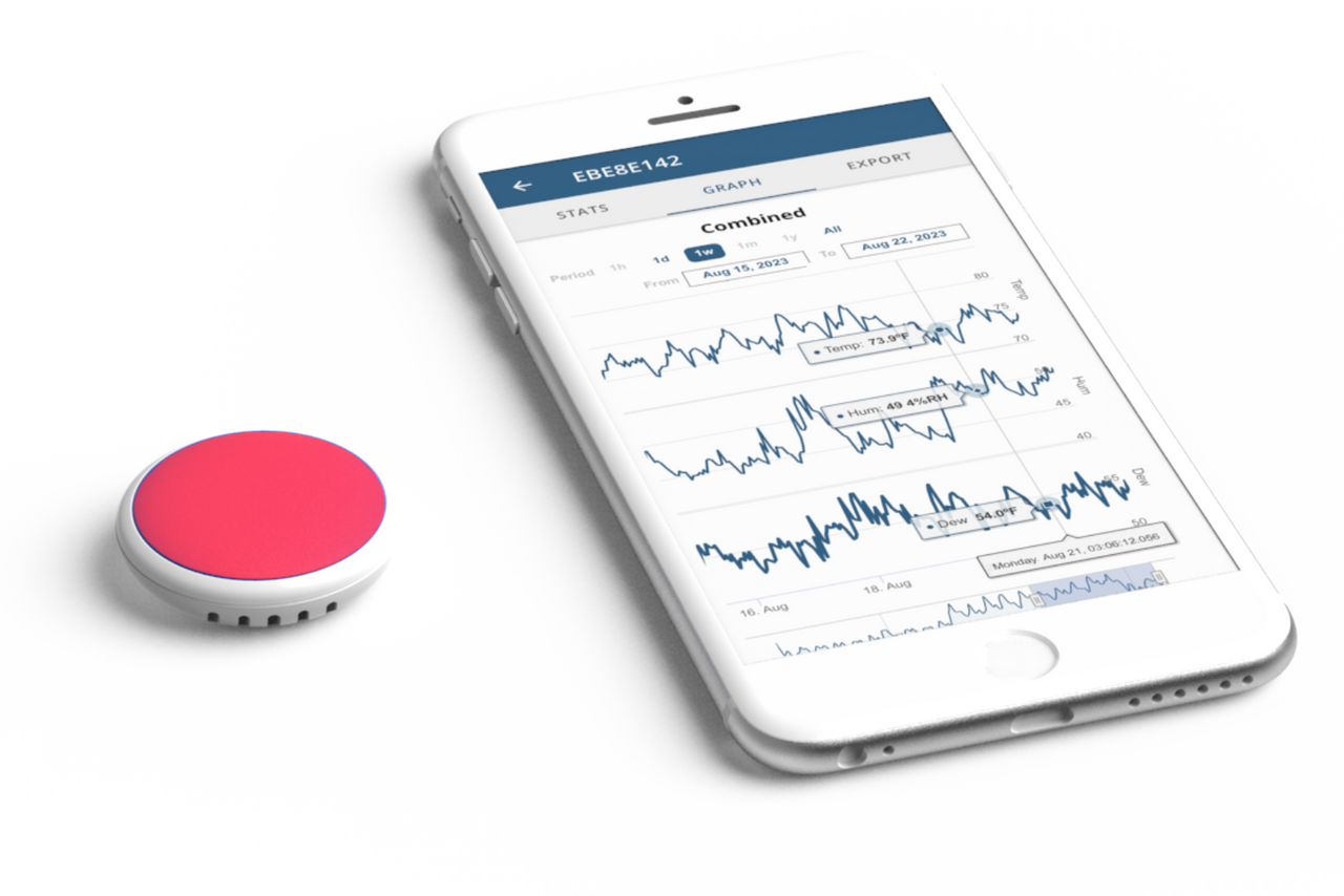 Disc Maxi Temp - Temperature Sensor and Logger